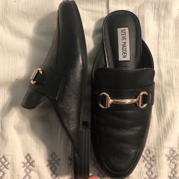 steve madden kandi black leather